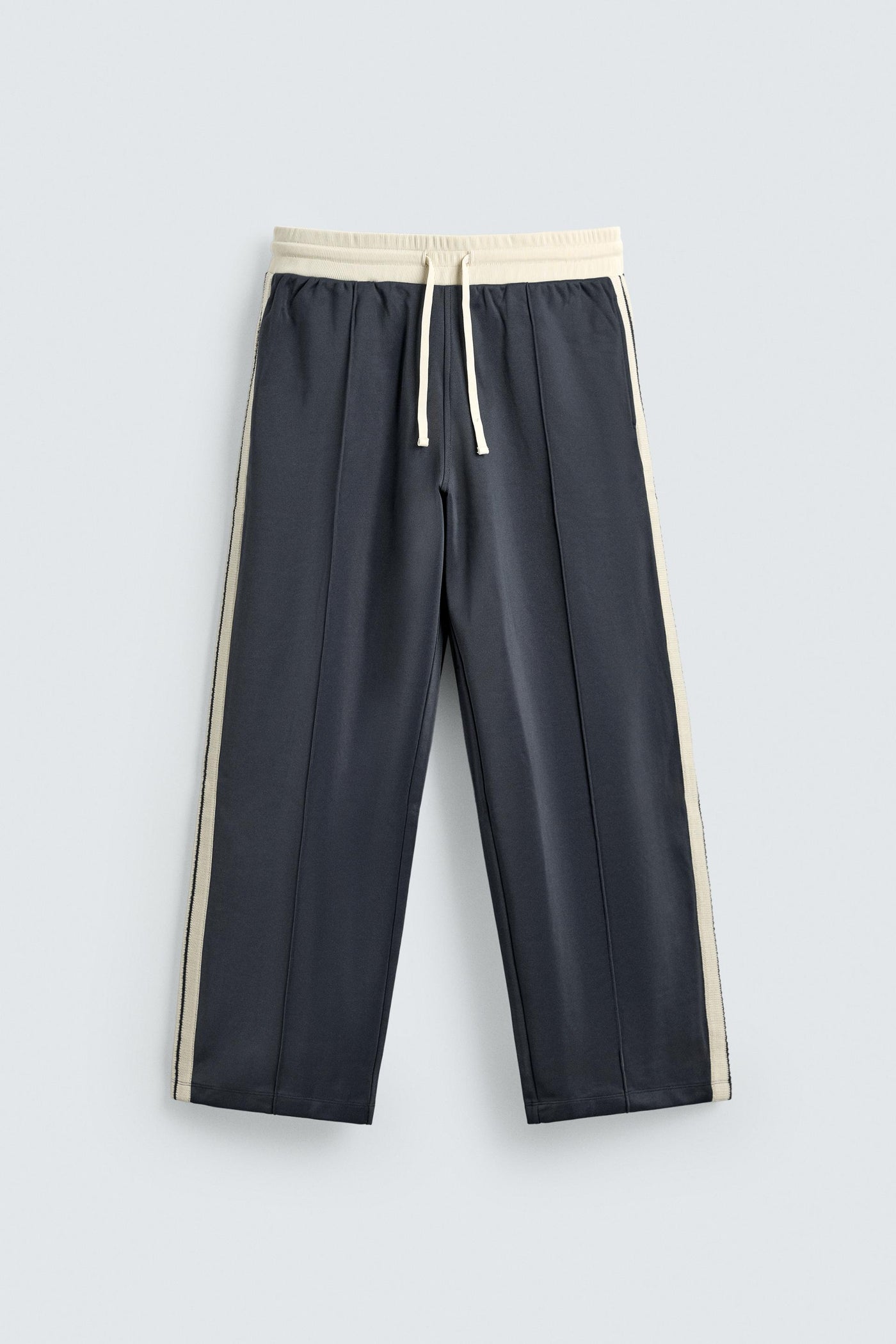 WIDE FIT JOGGER PANTS WITH STRIPES