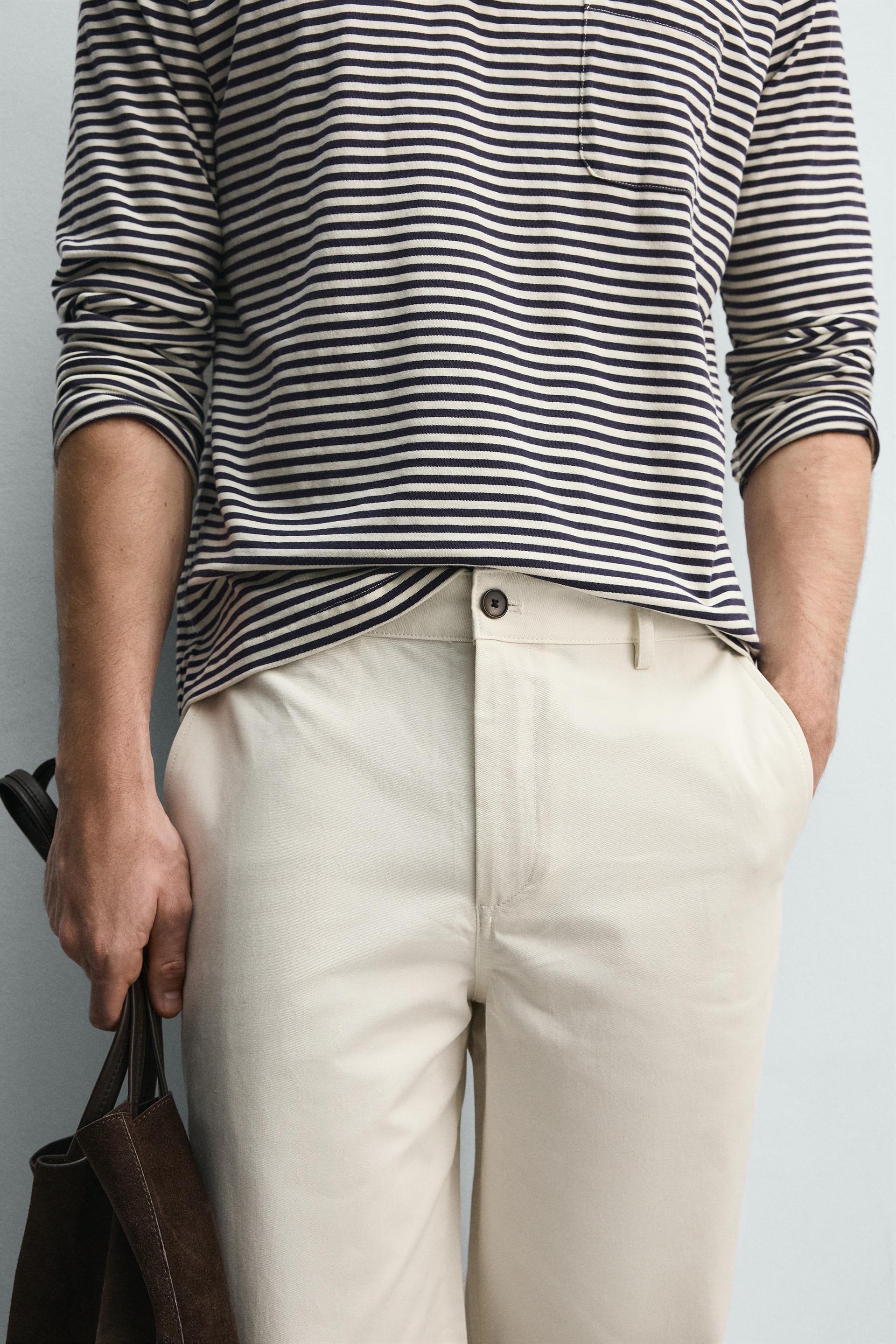 STRAIGHT FIT CHINO PANTS