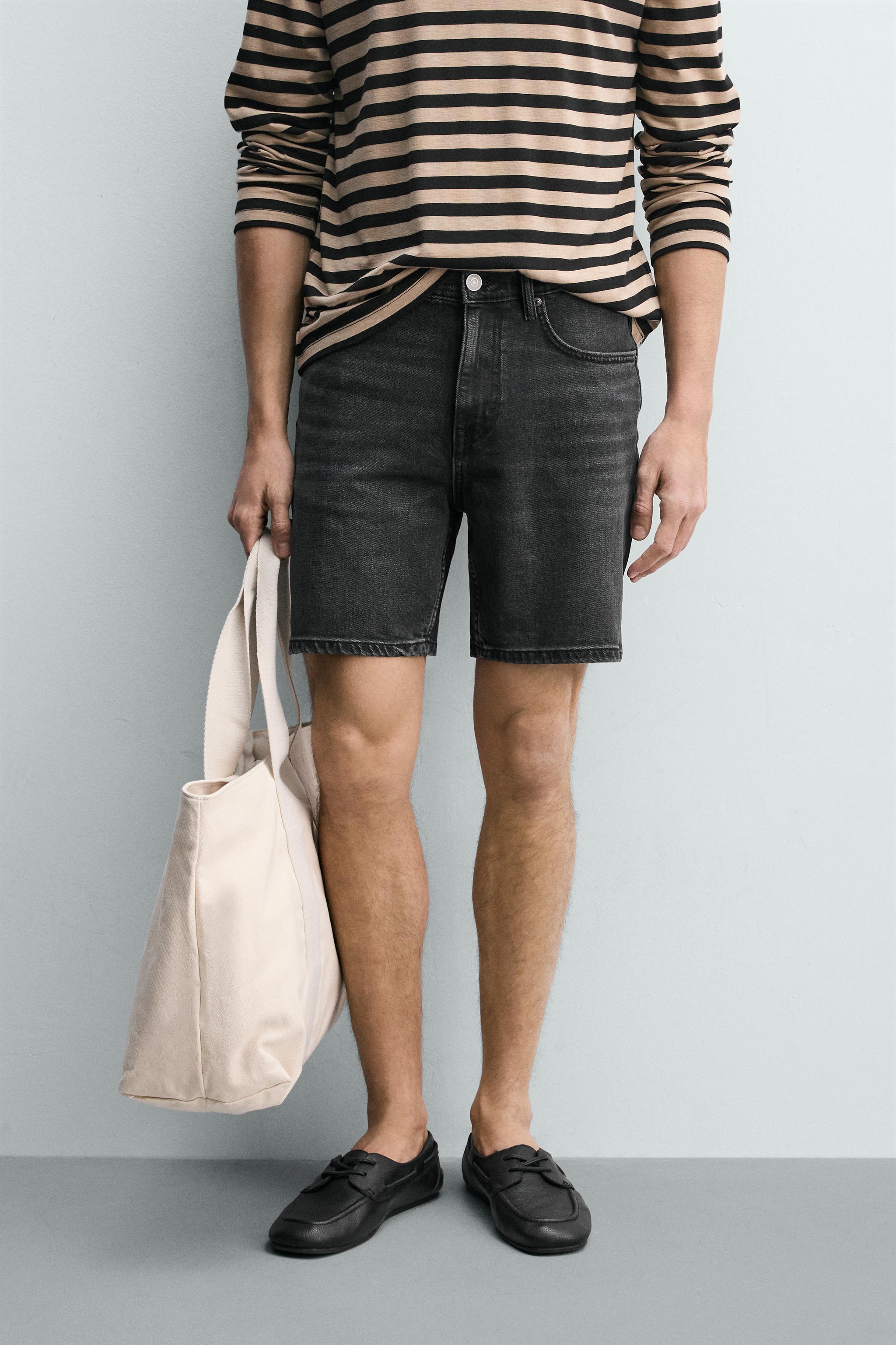 REGULAR FIT DENIM SHORTS