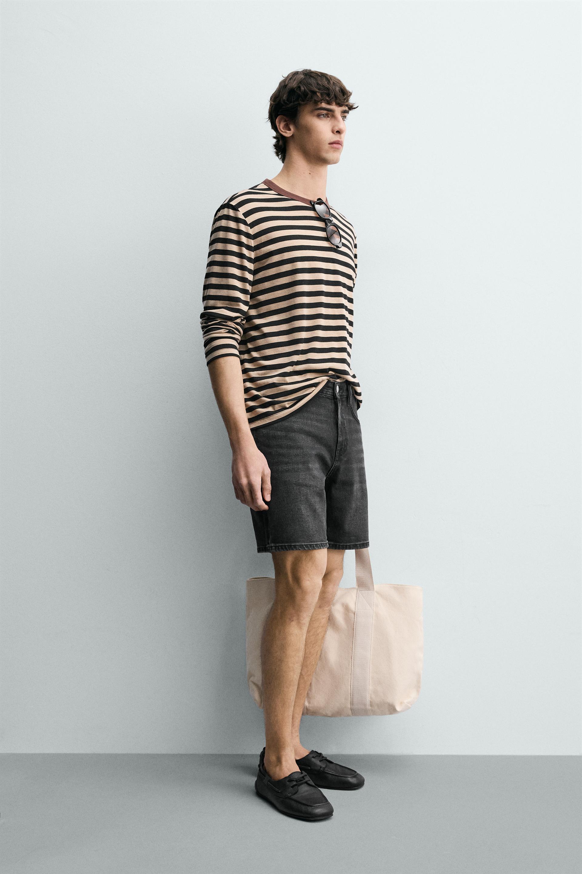 REGULAR FIT DENIM SHORTS