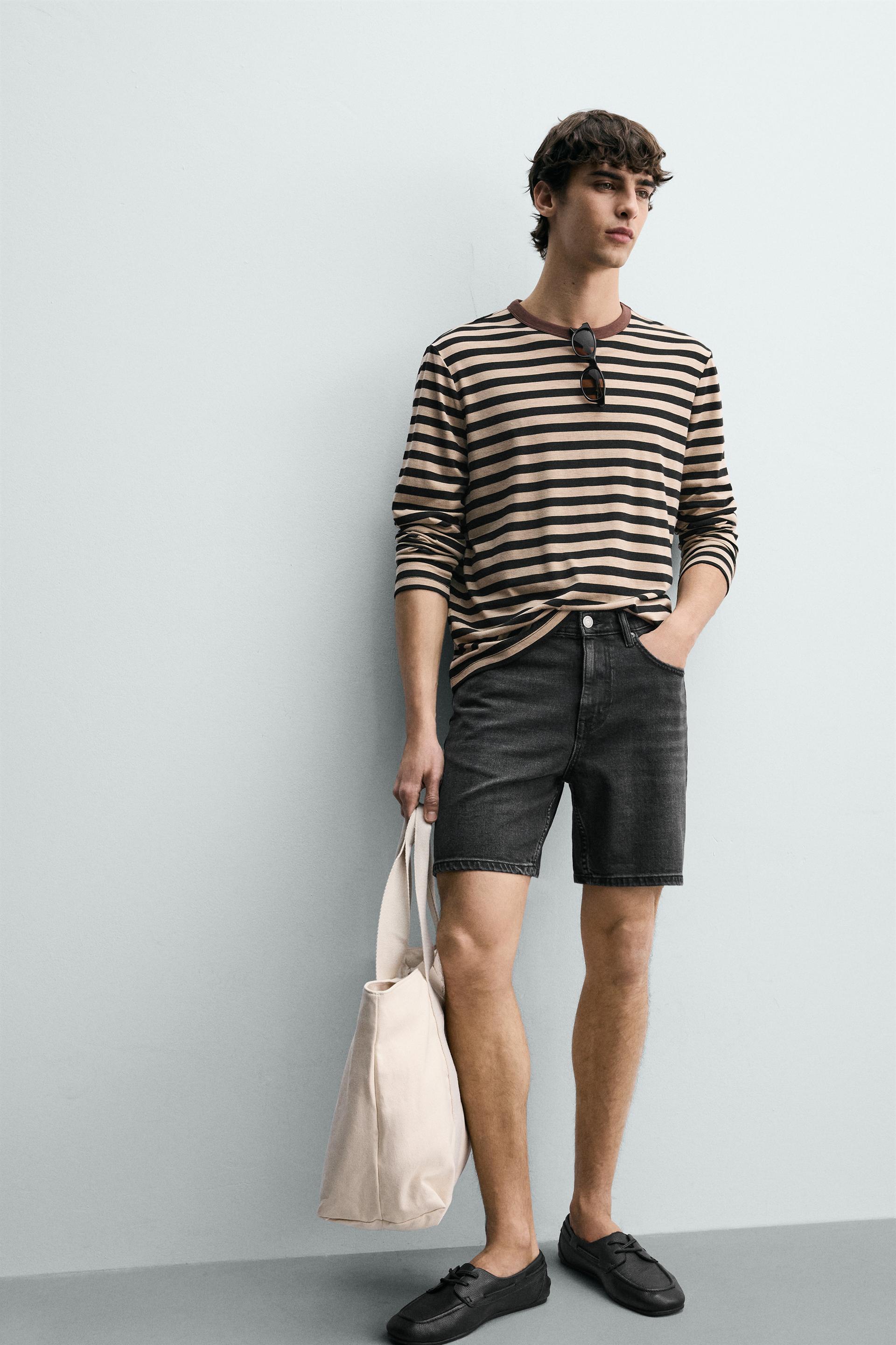 REGULAR FIT DENIM SHORTS