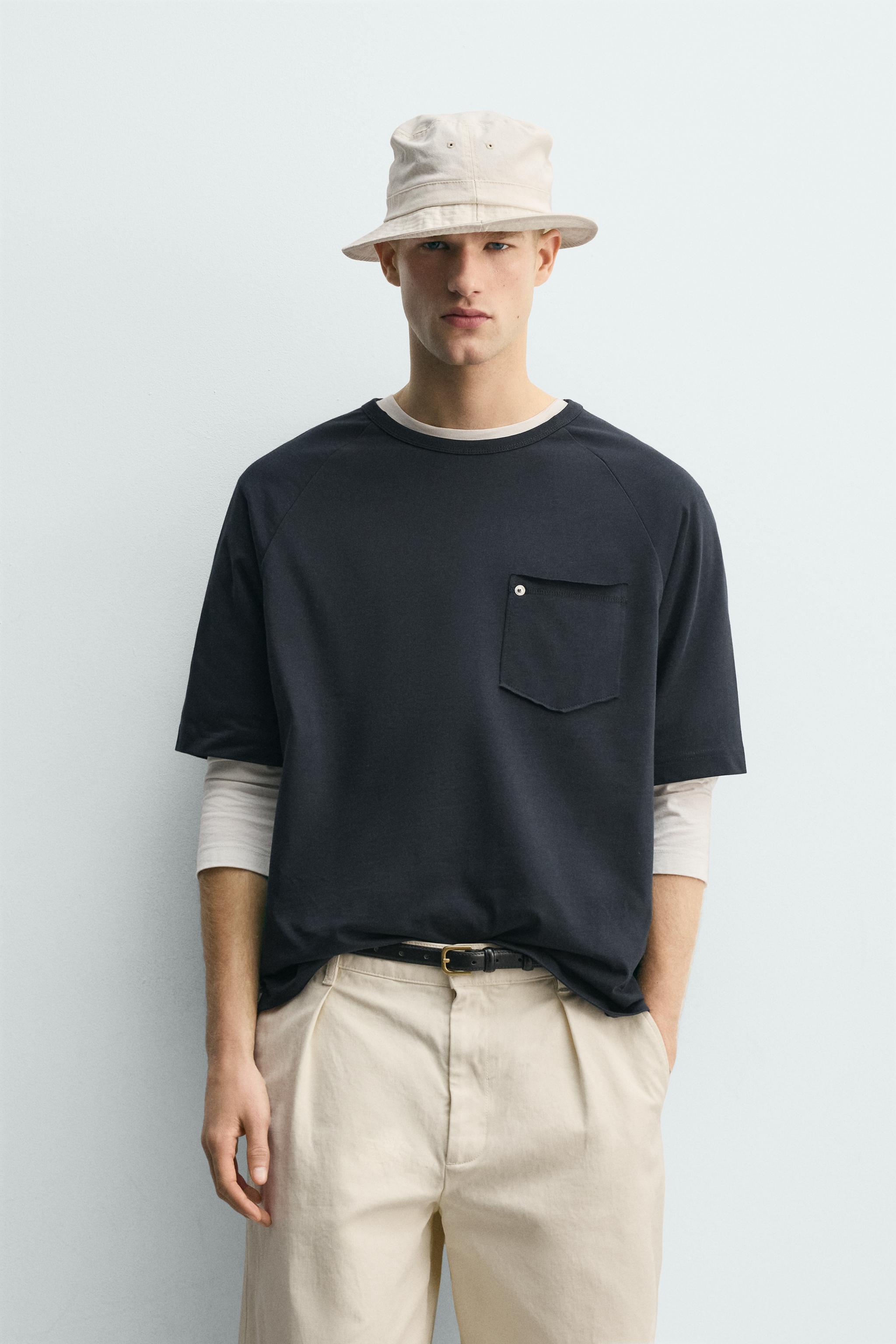 RELAXED FIT RIVET POCKET T-SHIRT