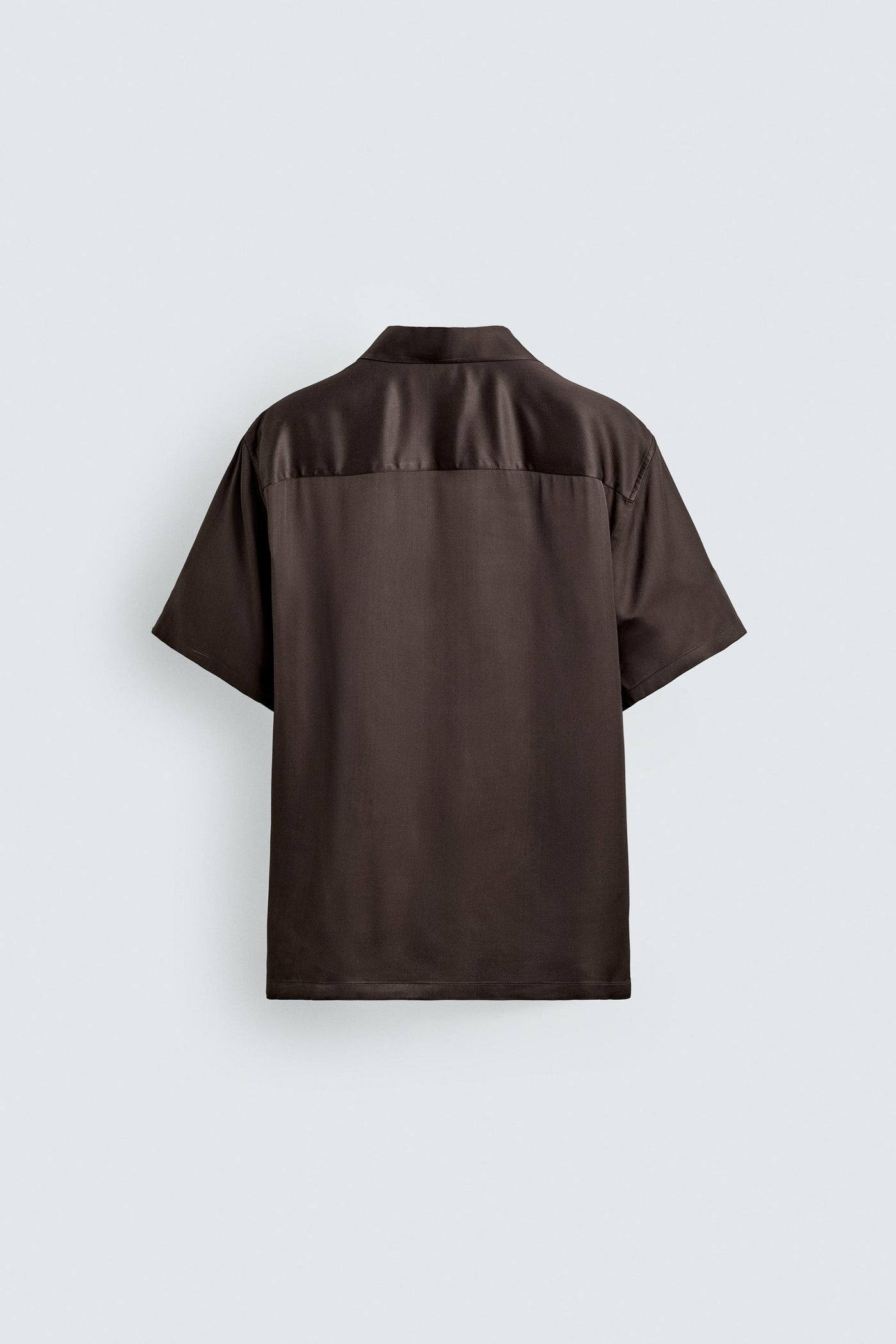 RELAXED FIT SATIN EFFECT SHIRT