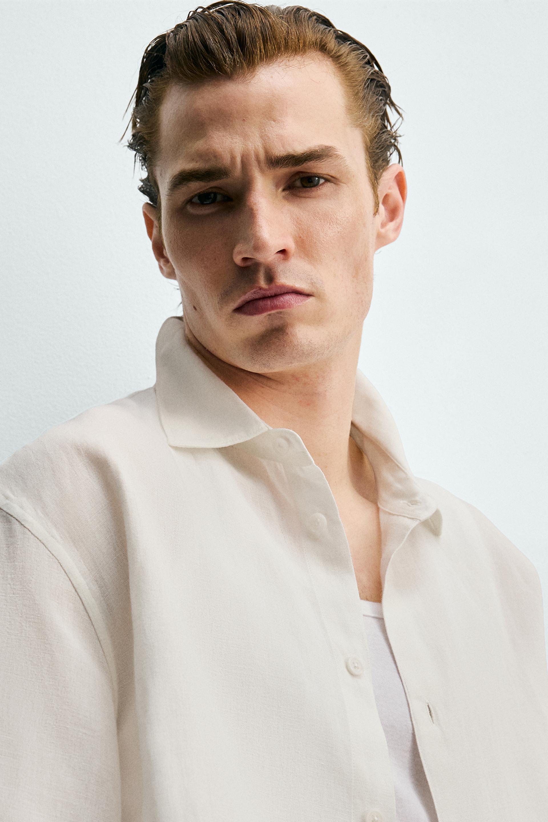 BOX-FIT TEXTURED SHIRT