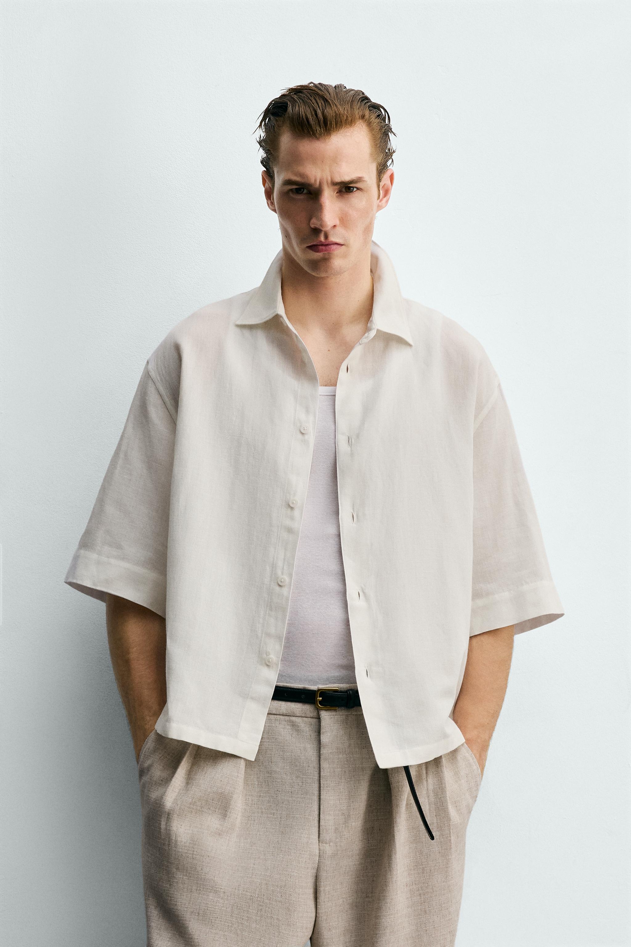 BOX-FIT TEXTURED SHIRT