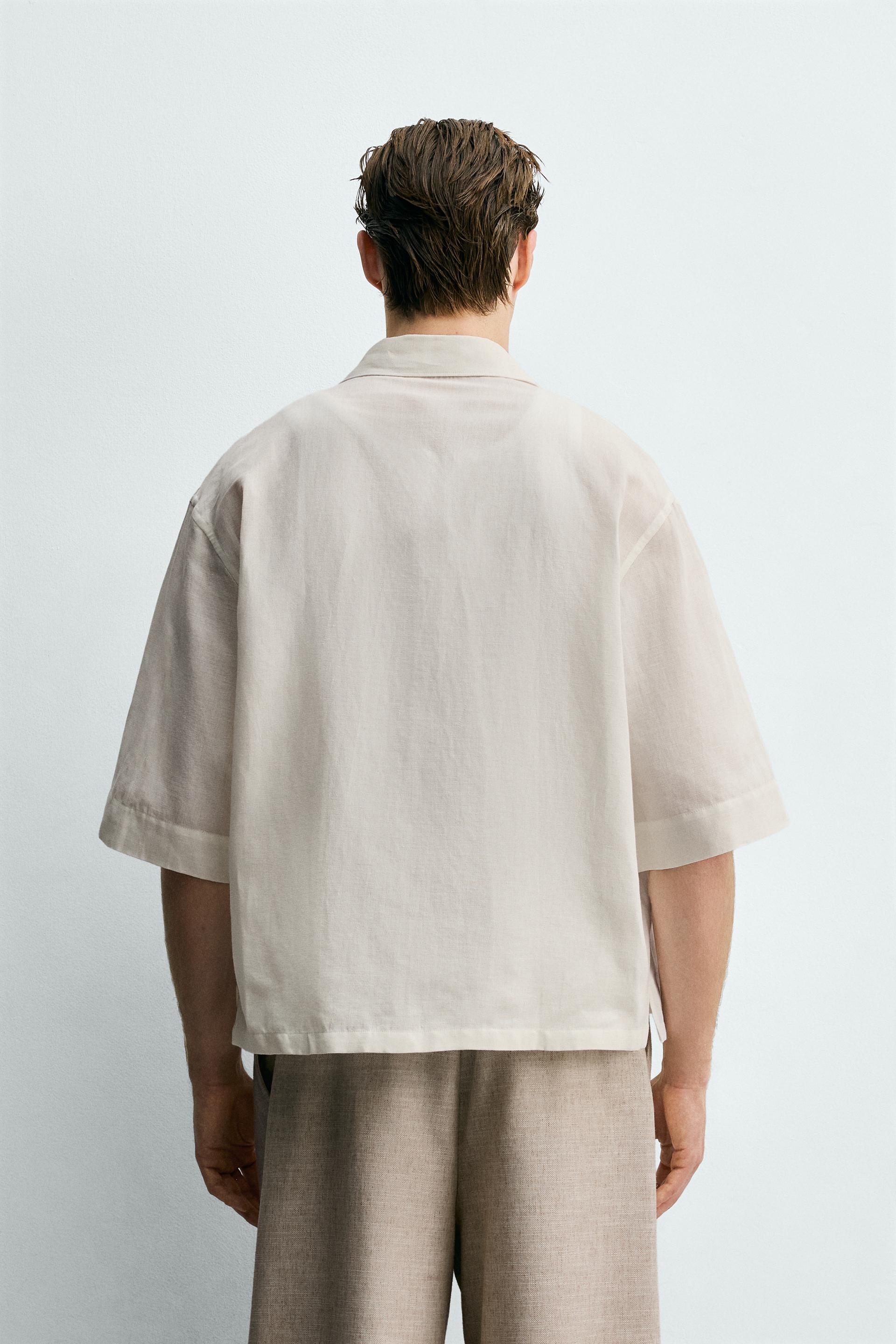 BOX-FIT TEXTURED SHIRT