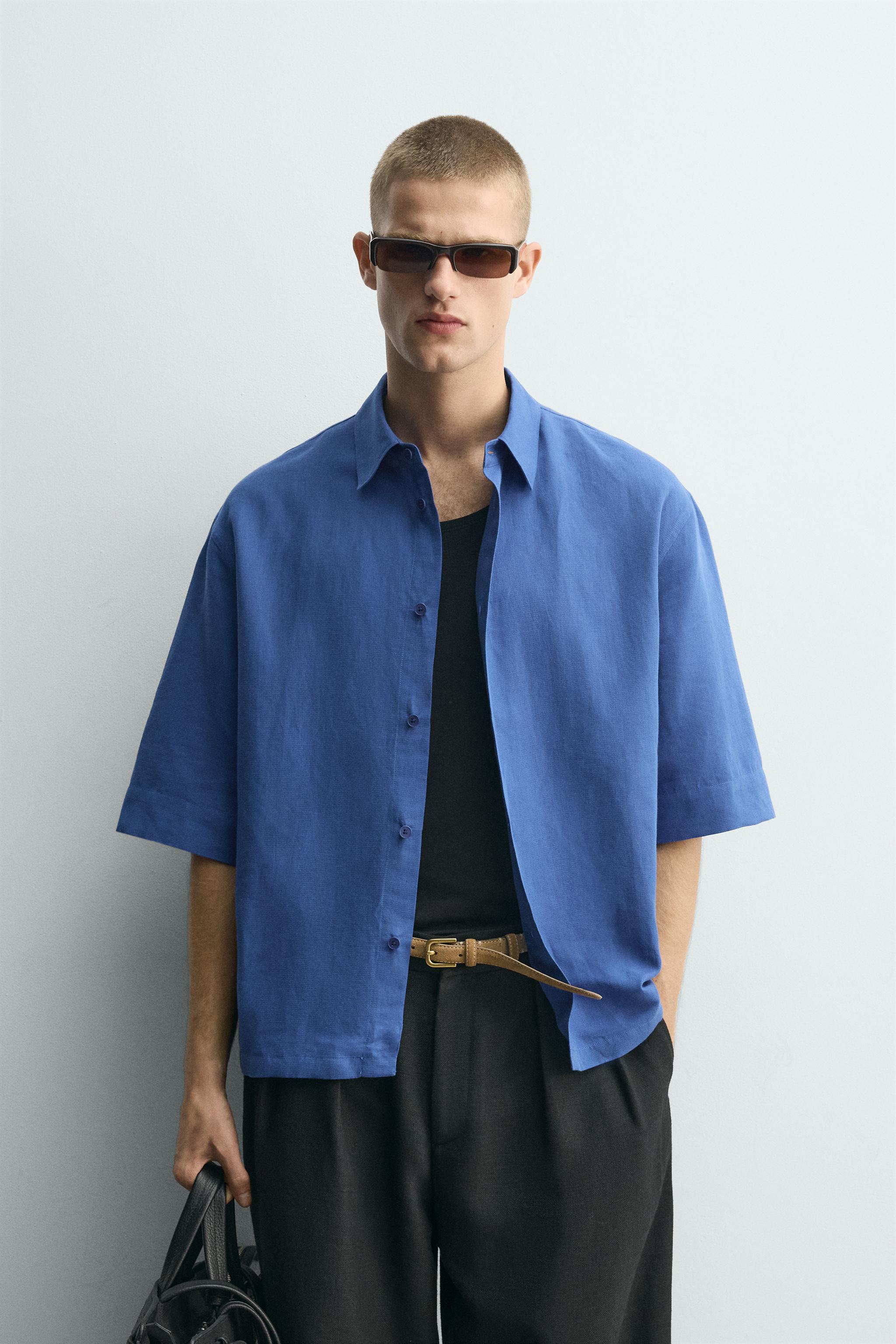 BOXY FIT TEXTURED SHIRT