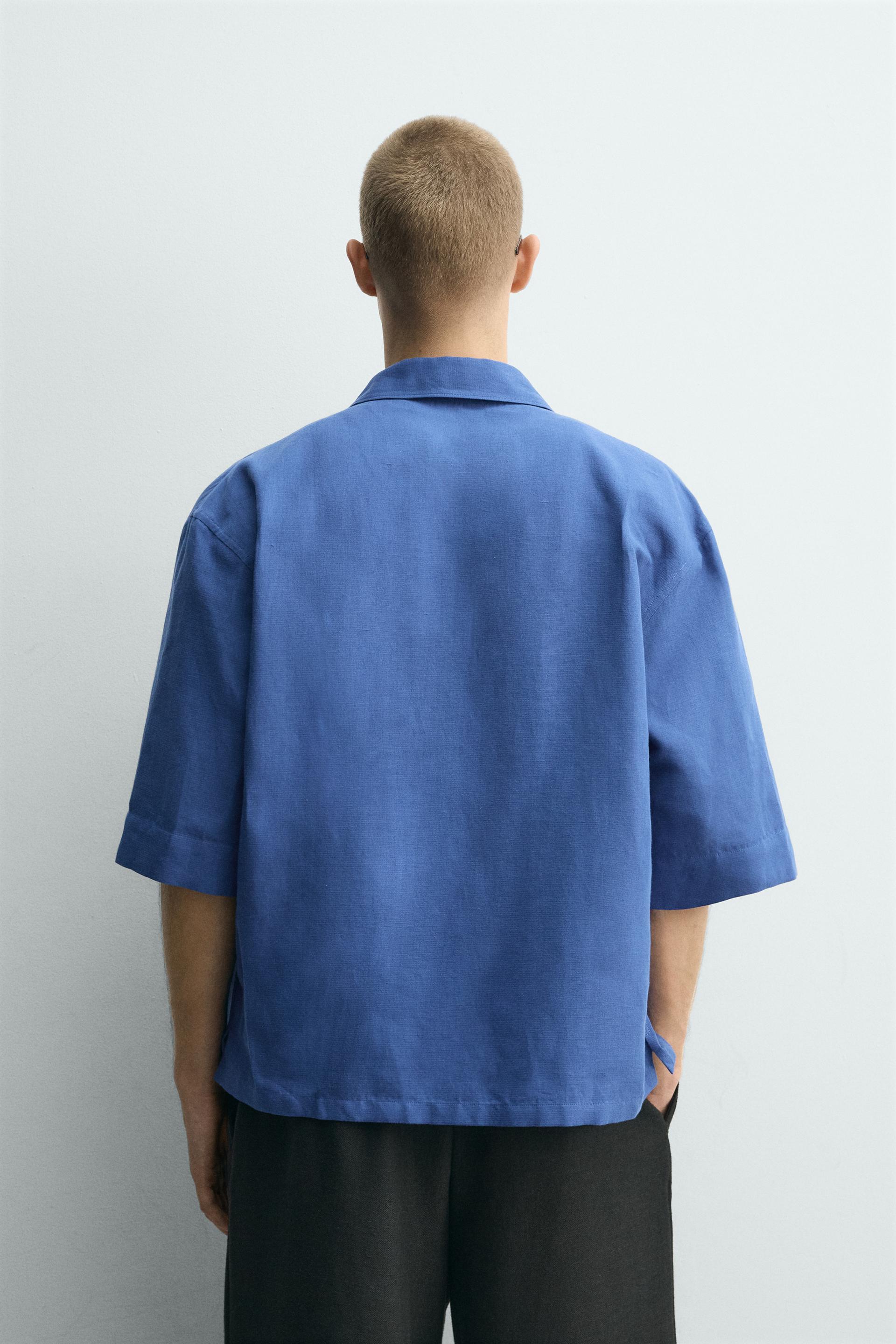 BOXY FIT TEXTURED SHIRT
