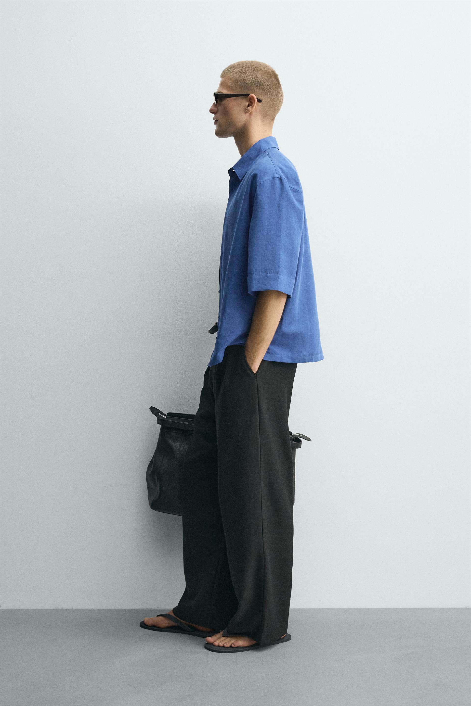 BOXY FIT TEXTURED SHIRT