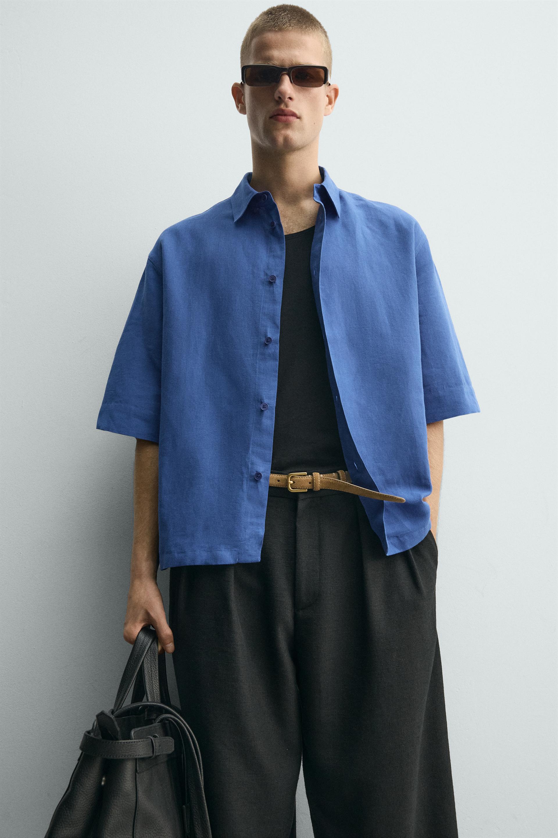 BOXY FIT TEXTURED SHIRT