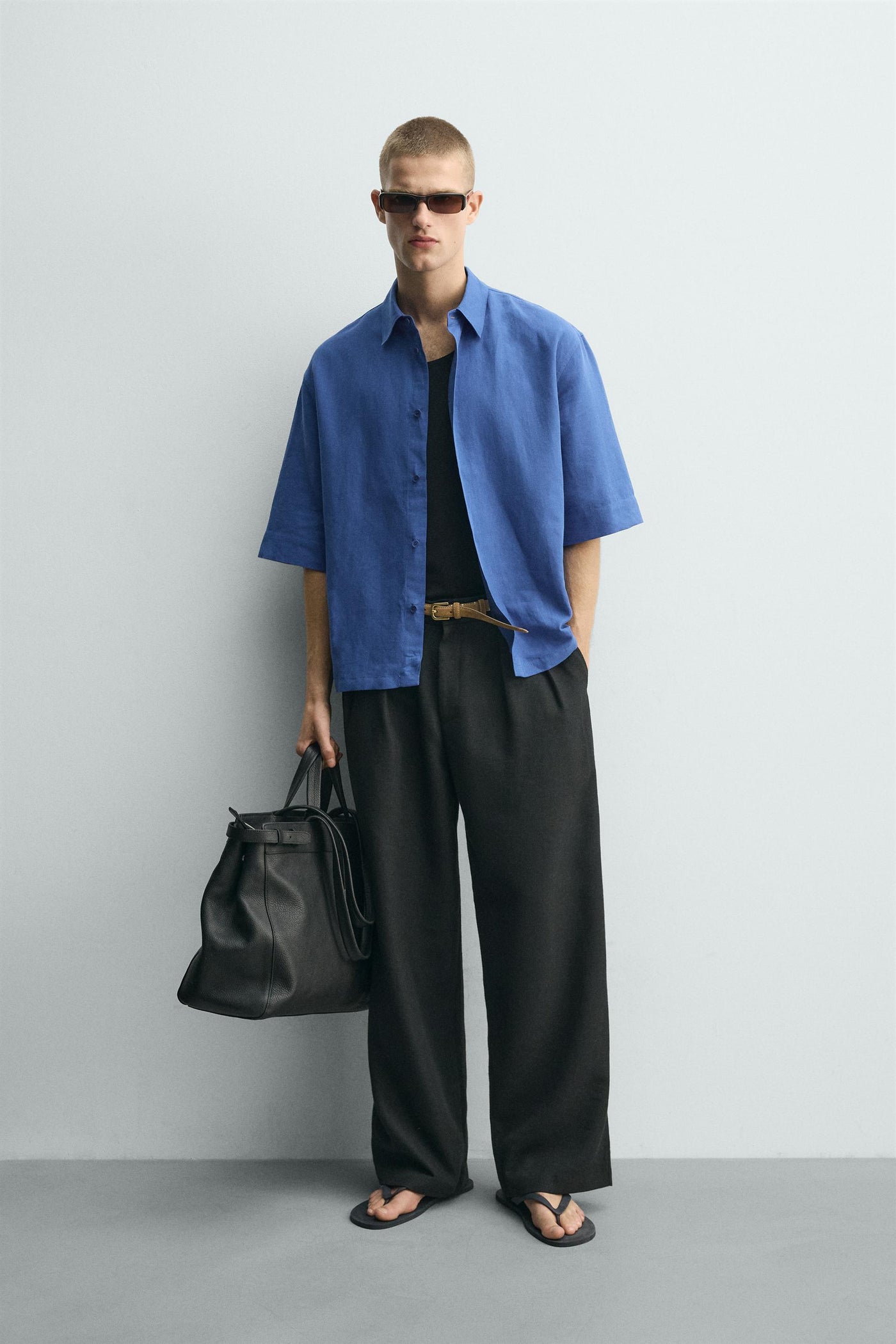 BOXY FIT TEXTURED SHIRT