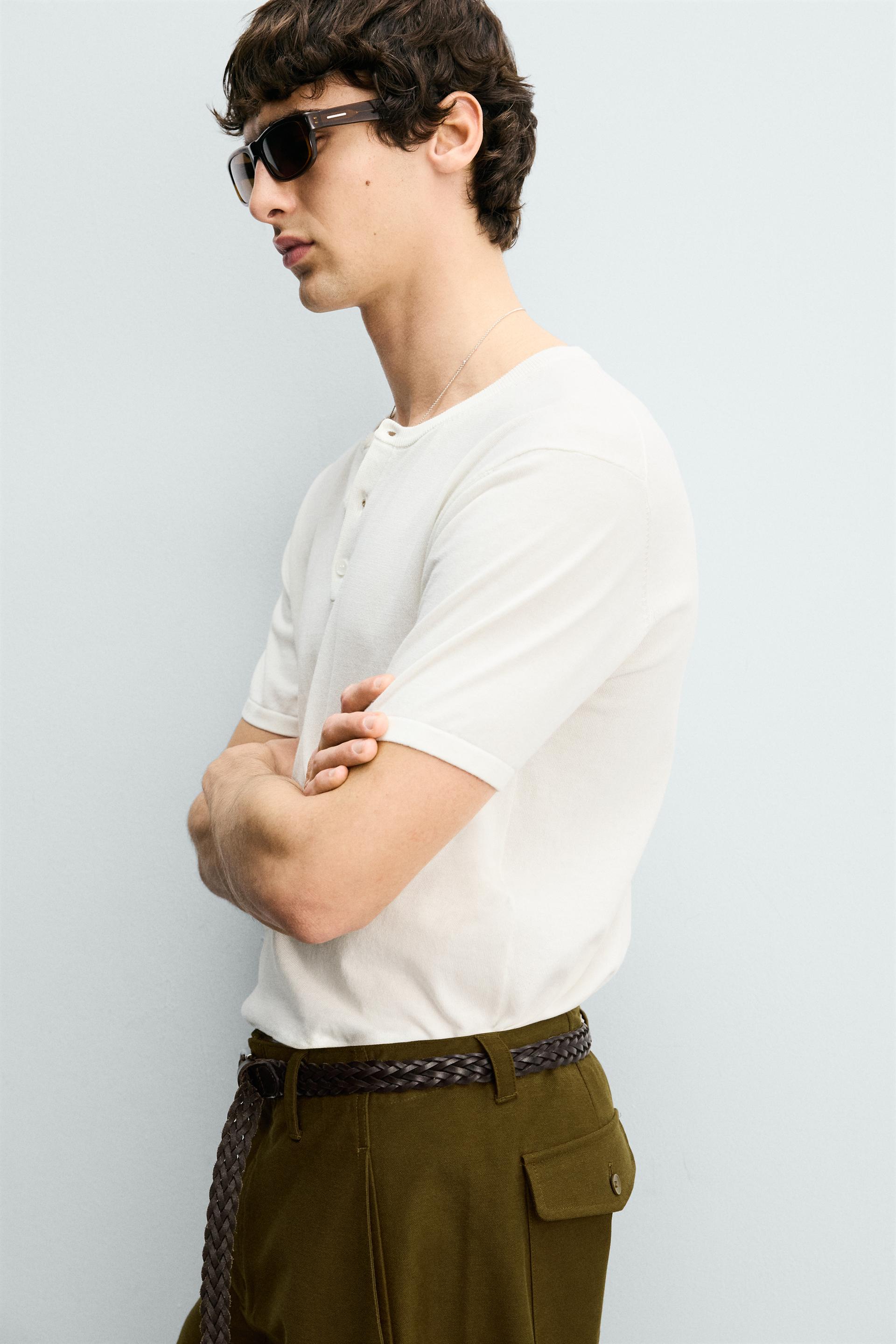 KNIT HENLEY SHIRT