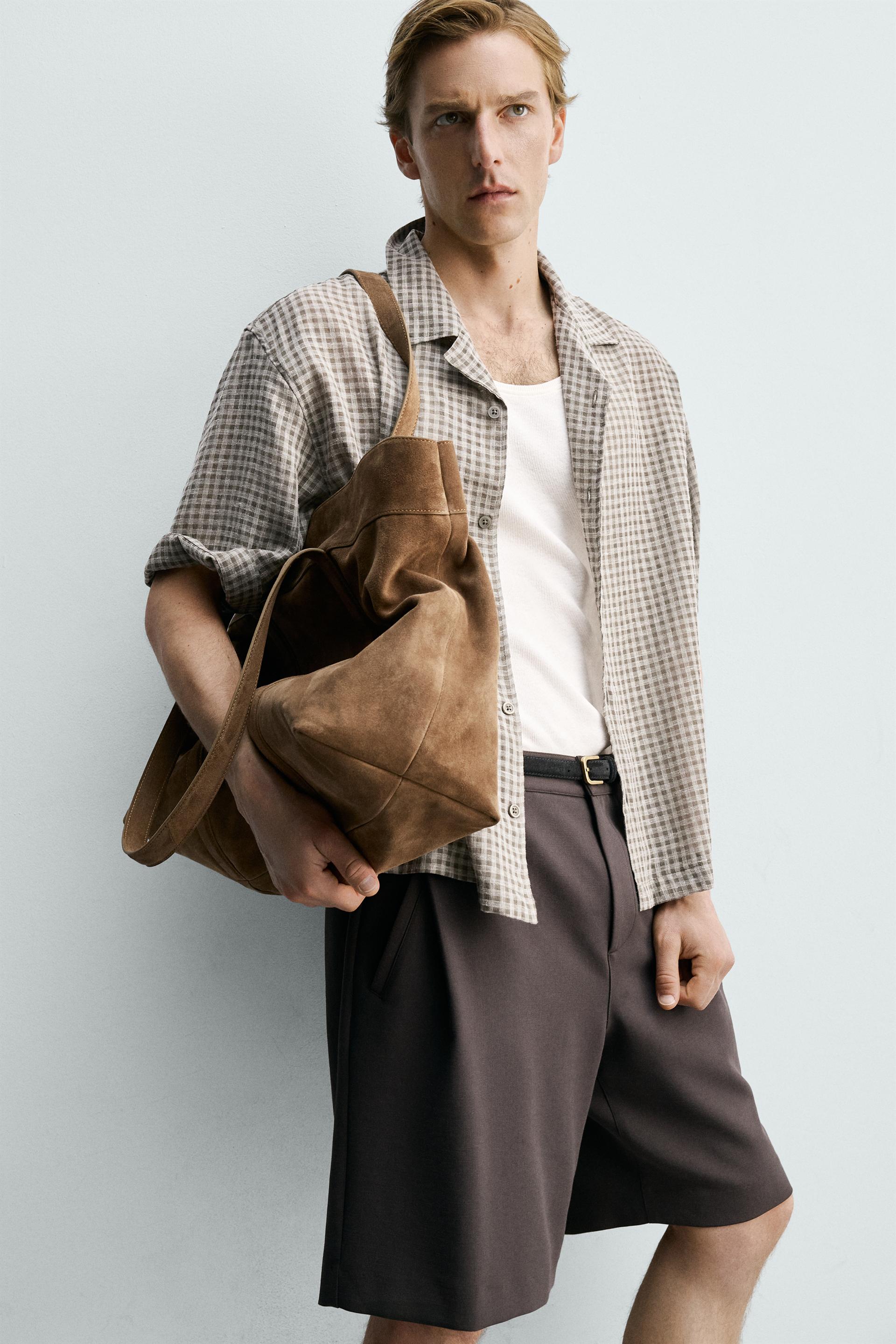 RELAXED FIT PLAID JACQUARD SHIRT