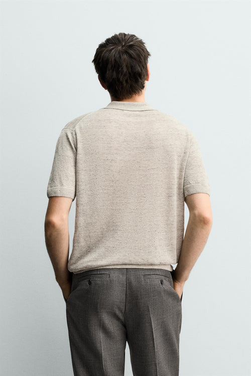 Polo en maille 100 % LIN COUPE CLASSIQUE
