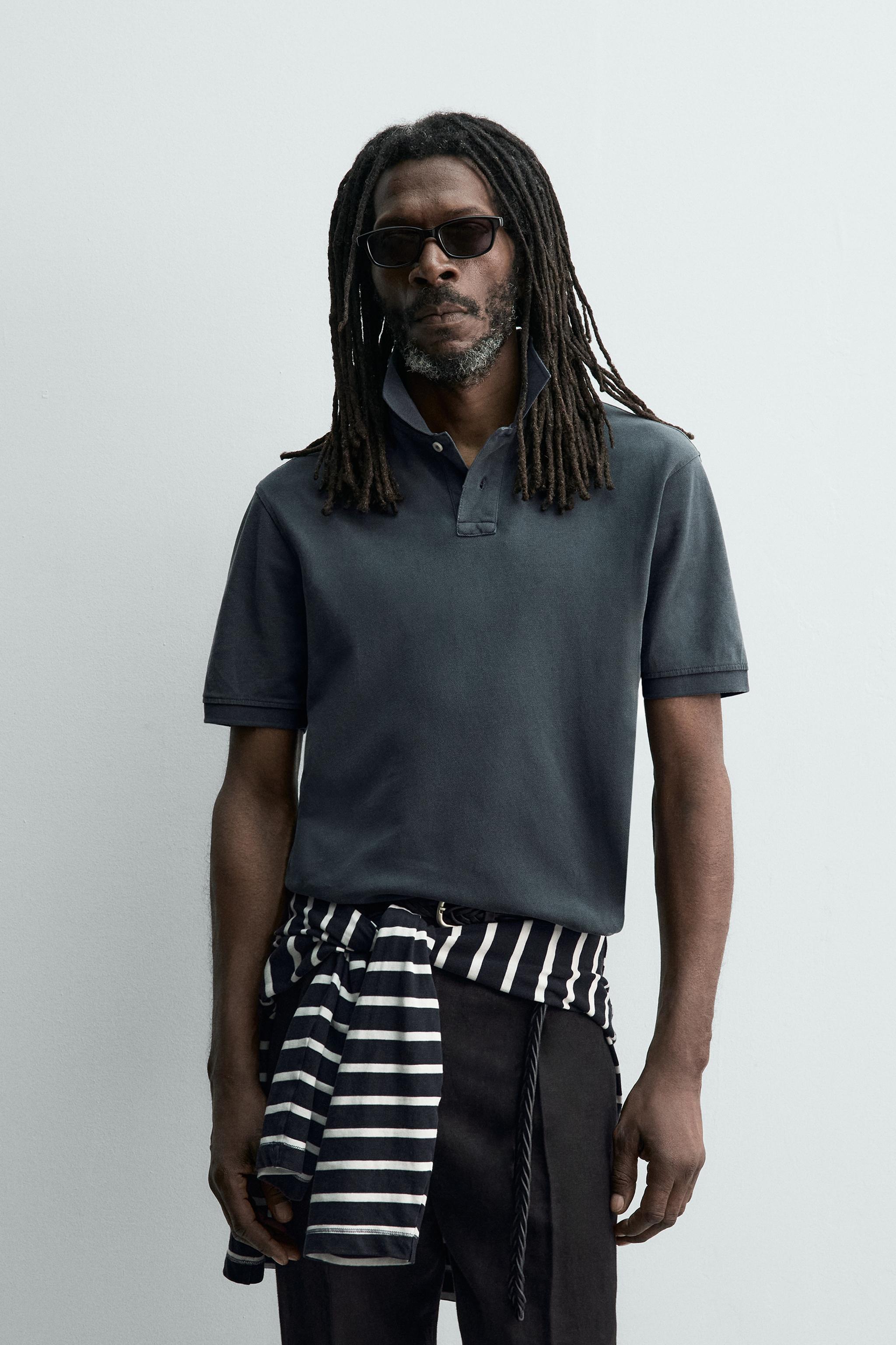 WASHED PIQUÉ POLO AARON LEVINE X ZARA