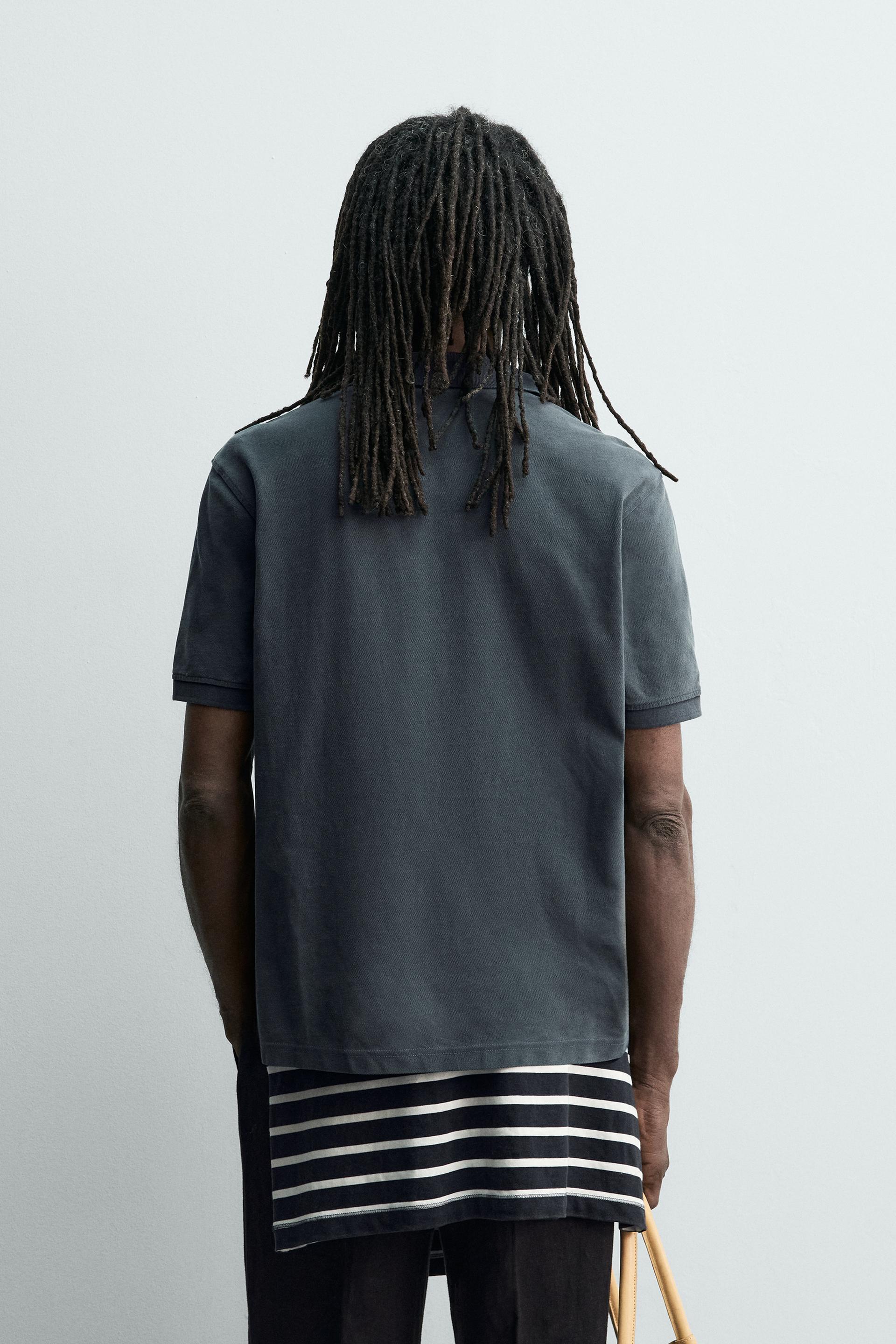 WASHED PIQUÉ POLO AARON LEVINE X ZARA
