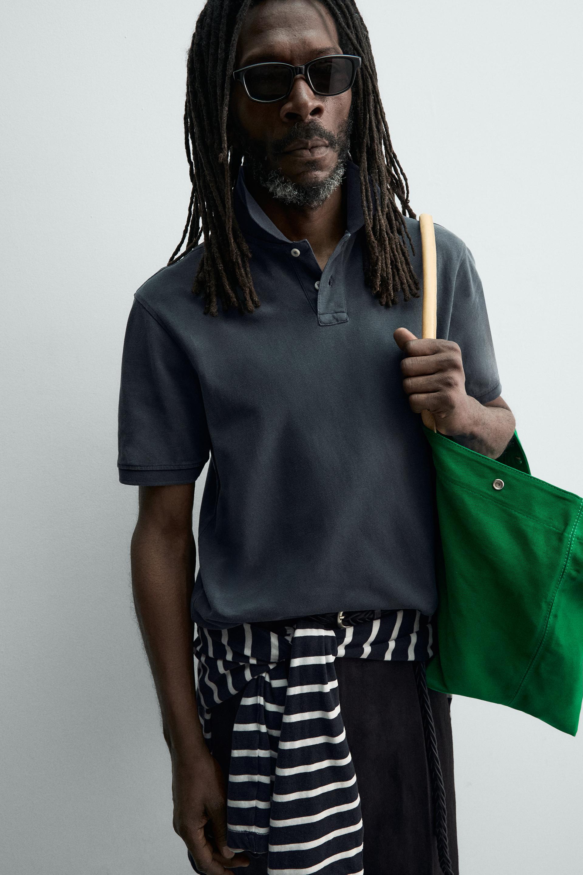 WASHED PIQUÉ POLO AARON LEVINE X ZARA