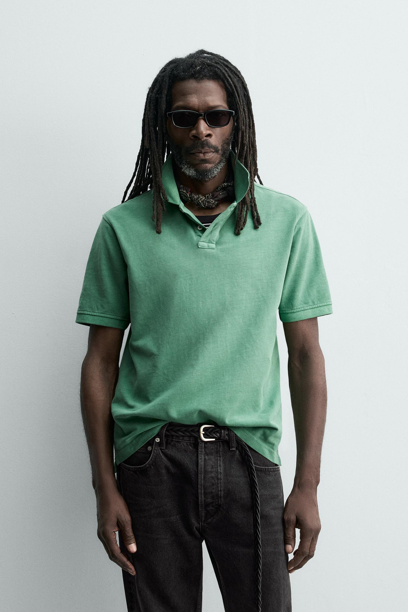 ウォッシュドピケ ポロシャツ AARON LEVINE X ZARA