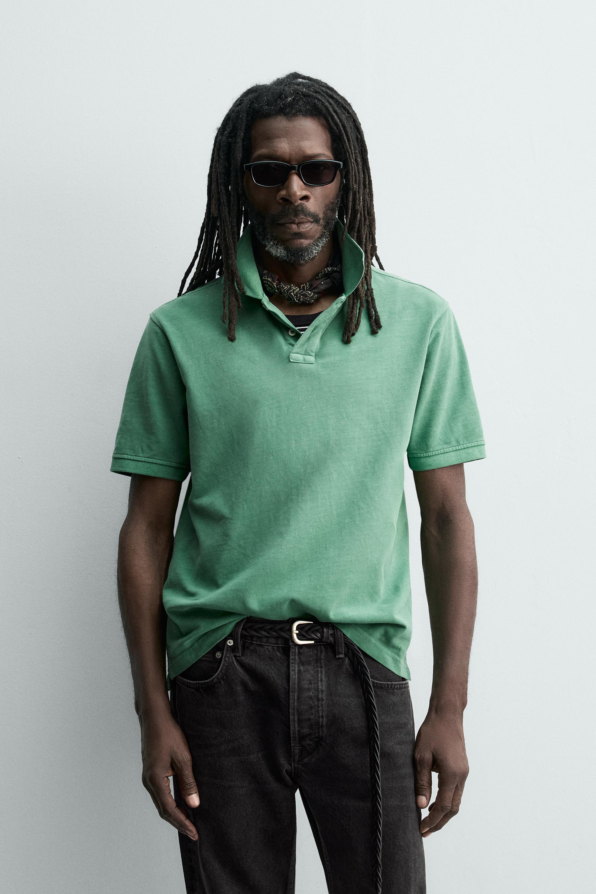 WASHED PIQUÉ POLO AARON LEVINE X ZARA