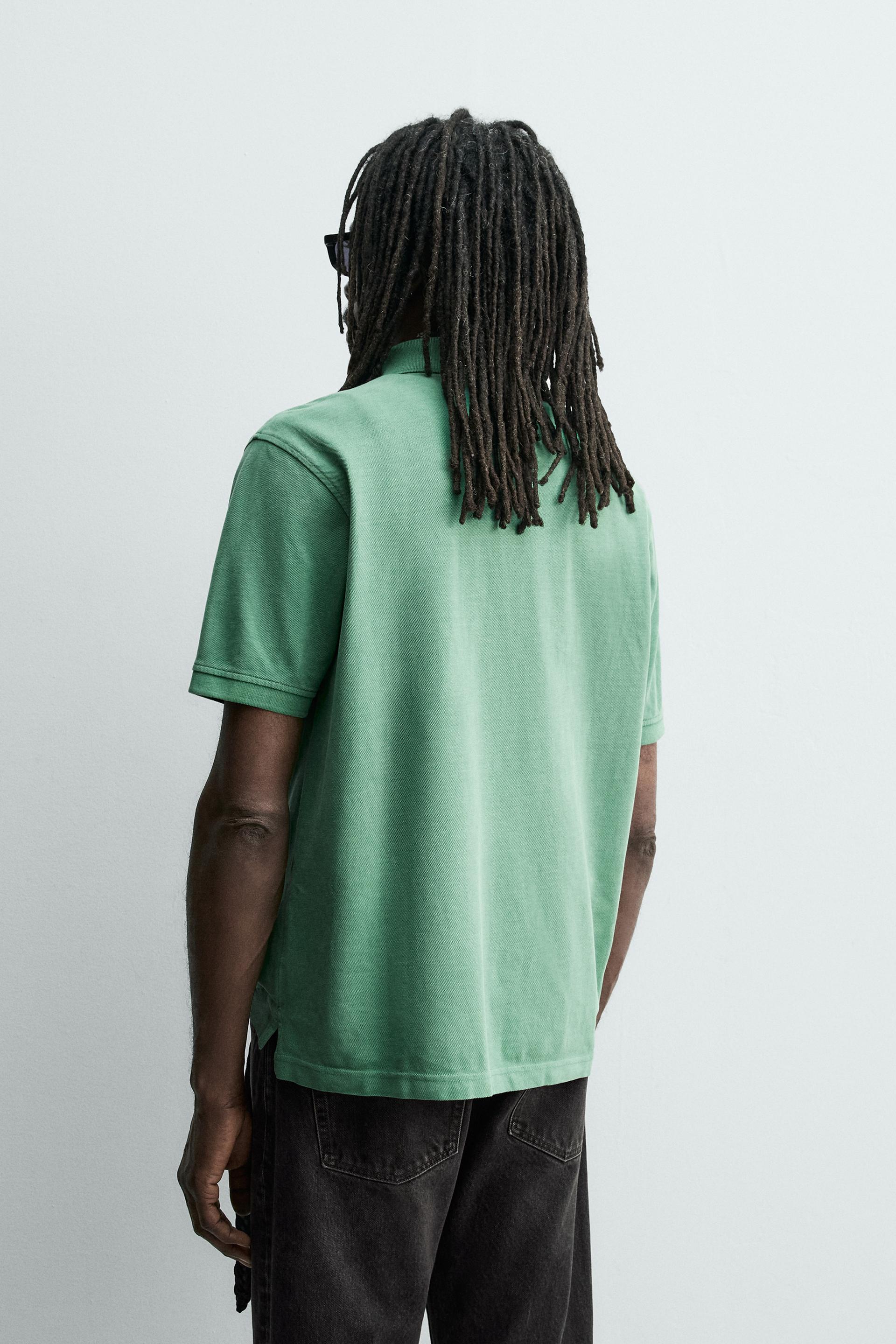 WASHED PIQUÉ POLO AARON LEVINE X ZARA