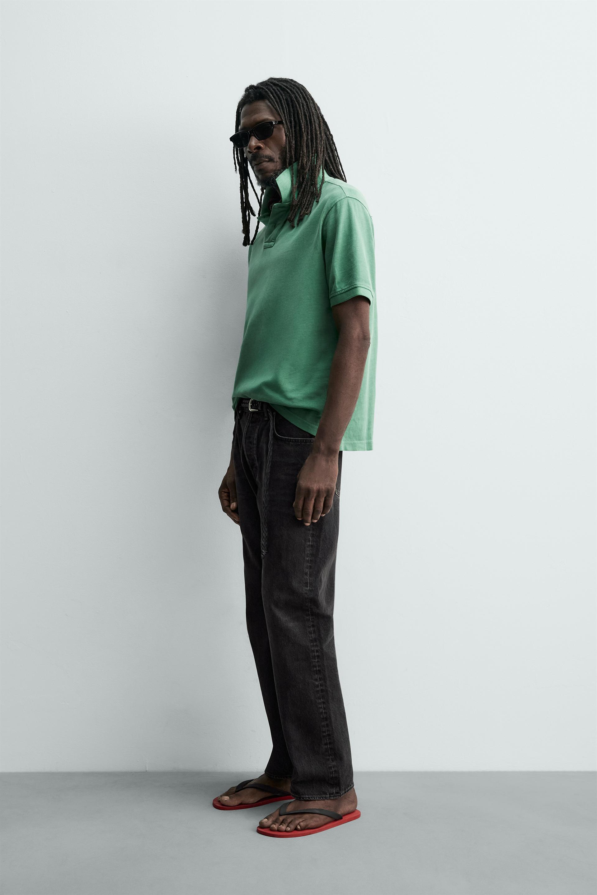 WASHED PIQUÉ POLO AARON LEVINE X ZARA