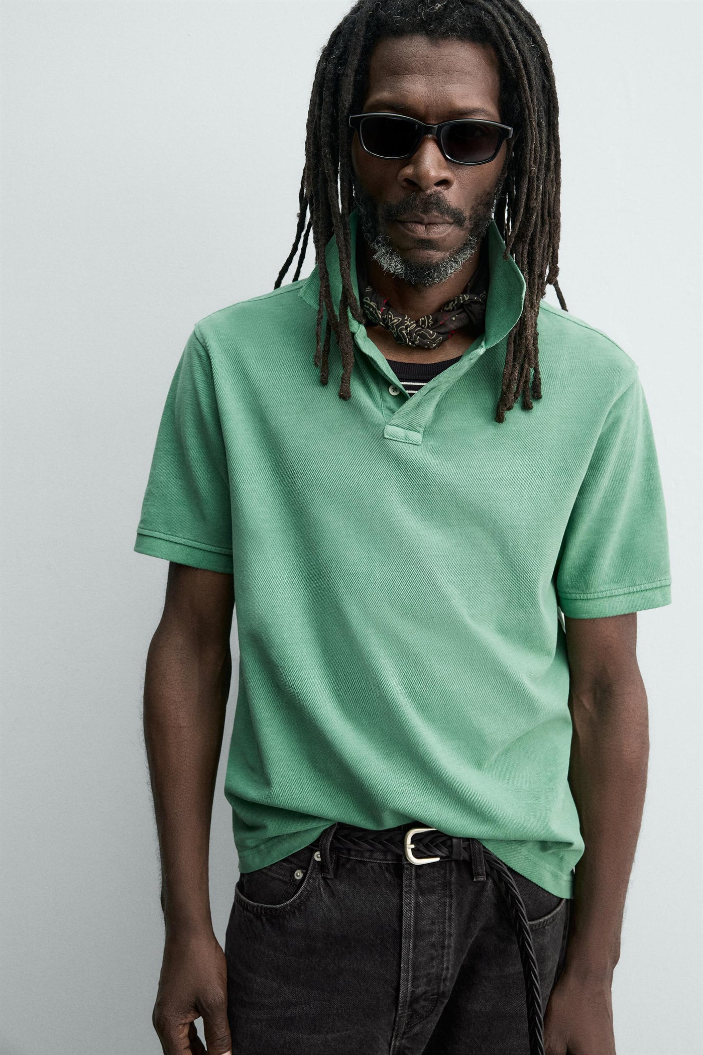 WASHED PIQUÉ POLO AARON LEVINE X ZARA
