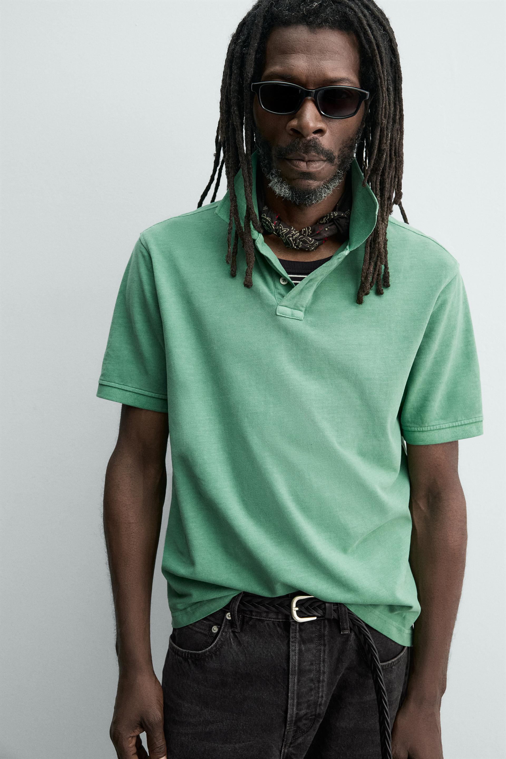 WASHED PIQUÉ POLO AARON LEVINE X ZARA