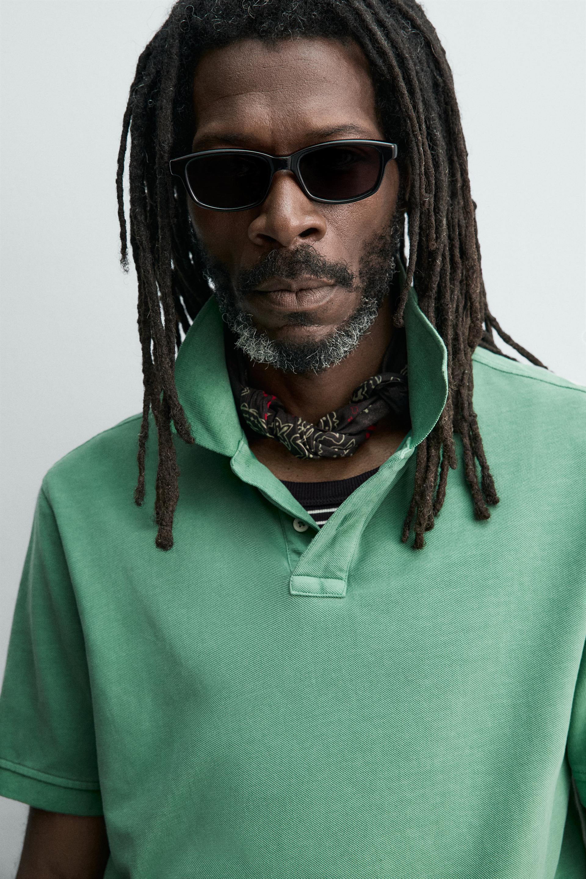 WASHED PIQUÉ POLO AARON LEVINE X ZARA