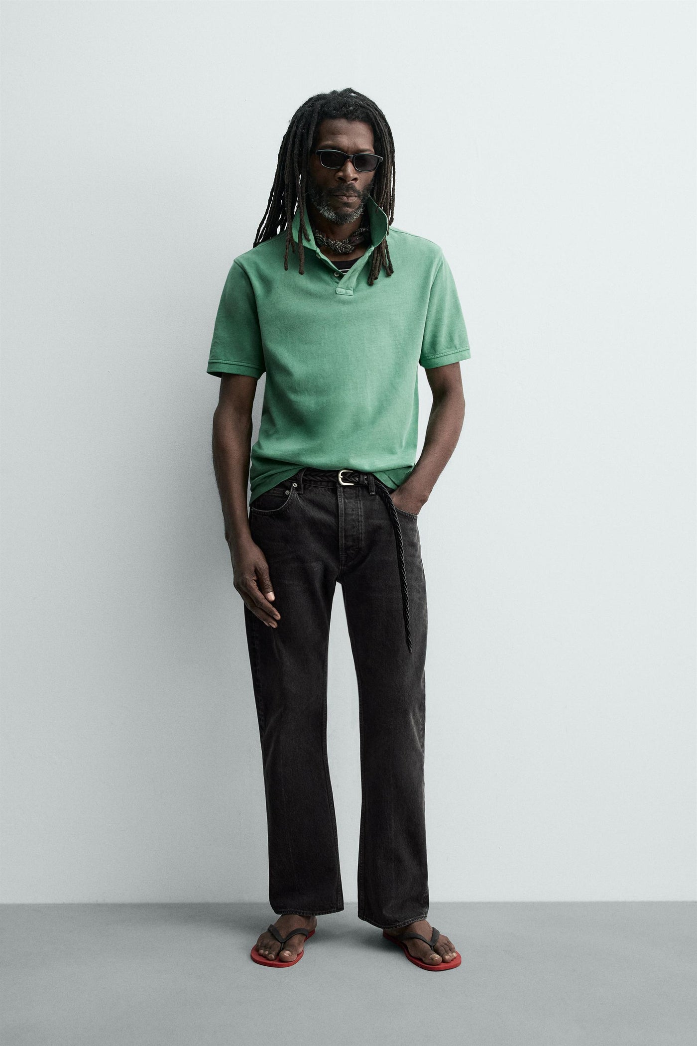 WASHED PIQUÉ POLO AARON LEVINE X ZARA